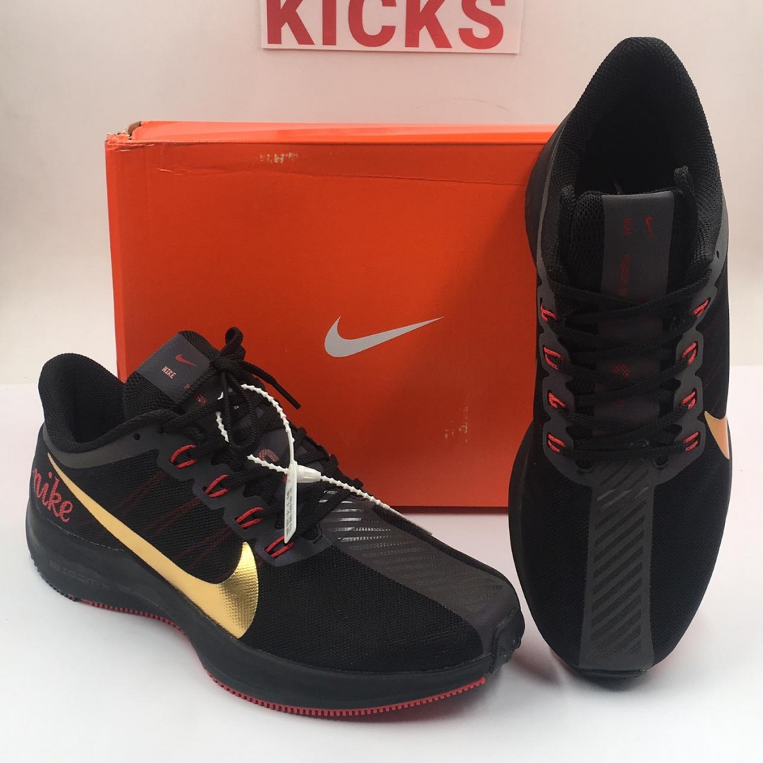 nike pegasus red and black